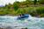Family rafting in San Fabián de Alico with class II and III rapids