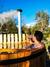 Relájate en una Tinaja Privada de agua caliente para dos con vista a la naturaleza en Puerto Varas