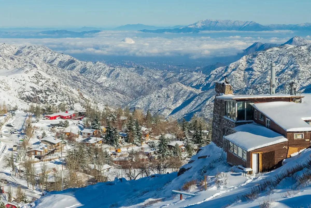 Os melhores lugares para esquiar no Chile perto de Santiago